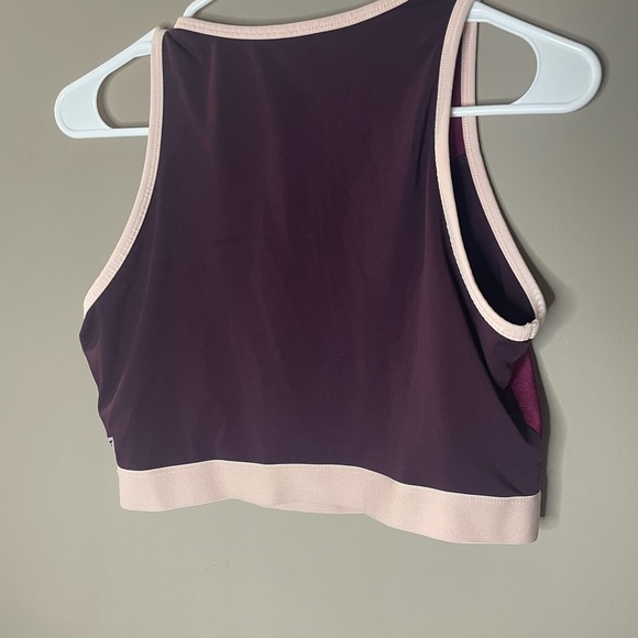 Fabletics Luana Midi Sports Maroon Bra Size M - Picture 3 of 5